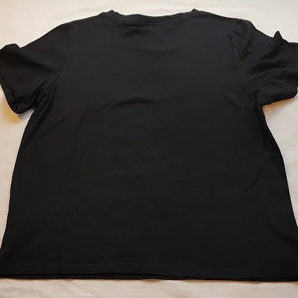 Dogs Make Me Happy Black T-Shirt Size Large - Picture 4 of 4